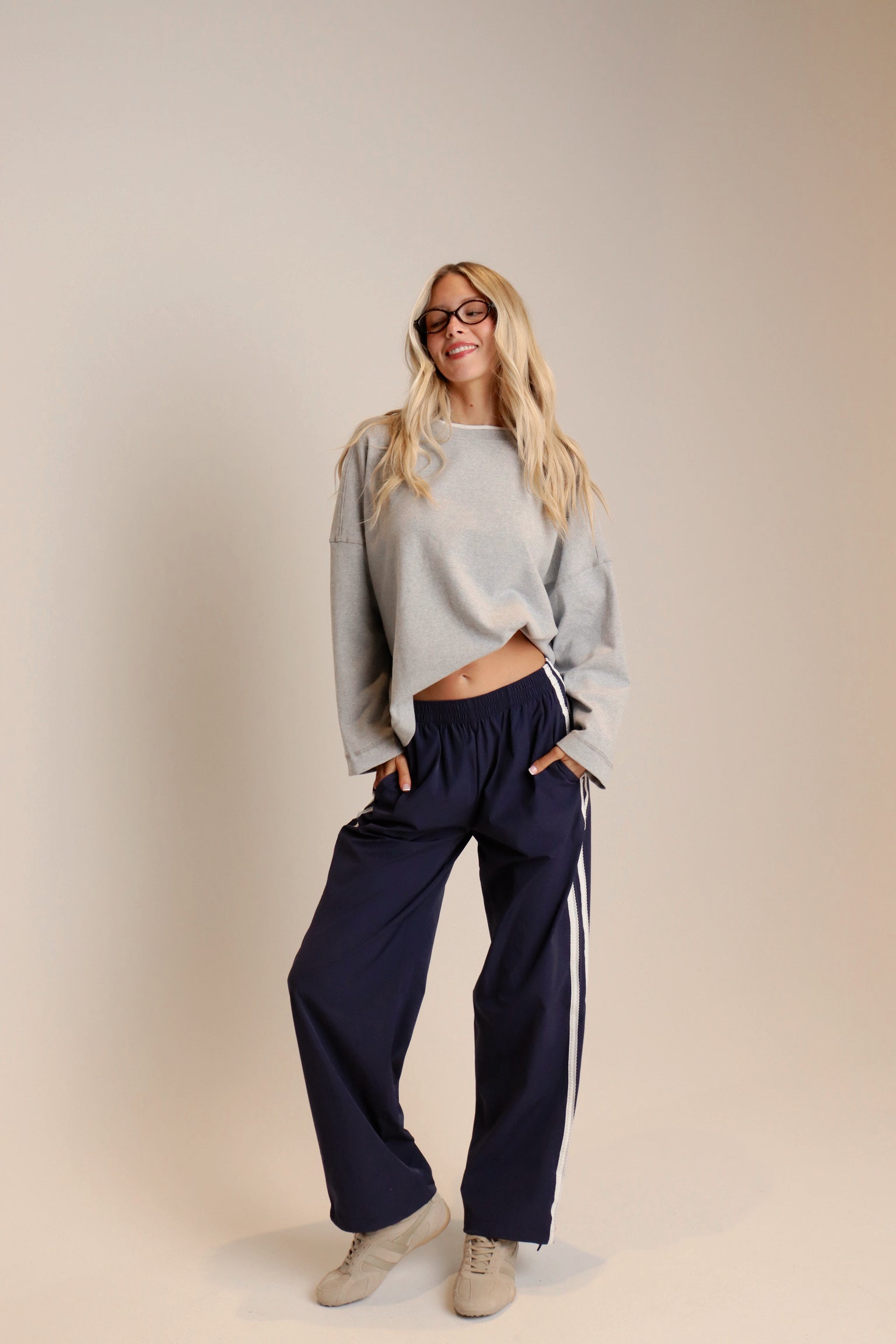 Blake Contrast Long Sleeve Top