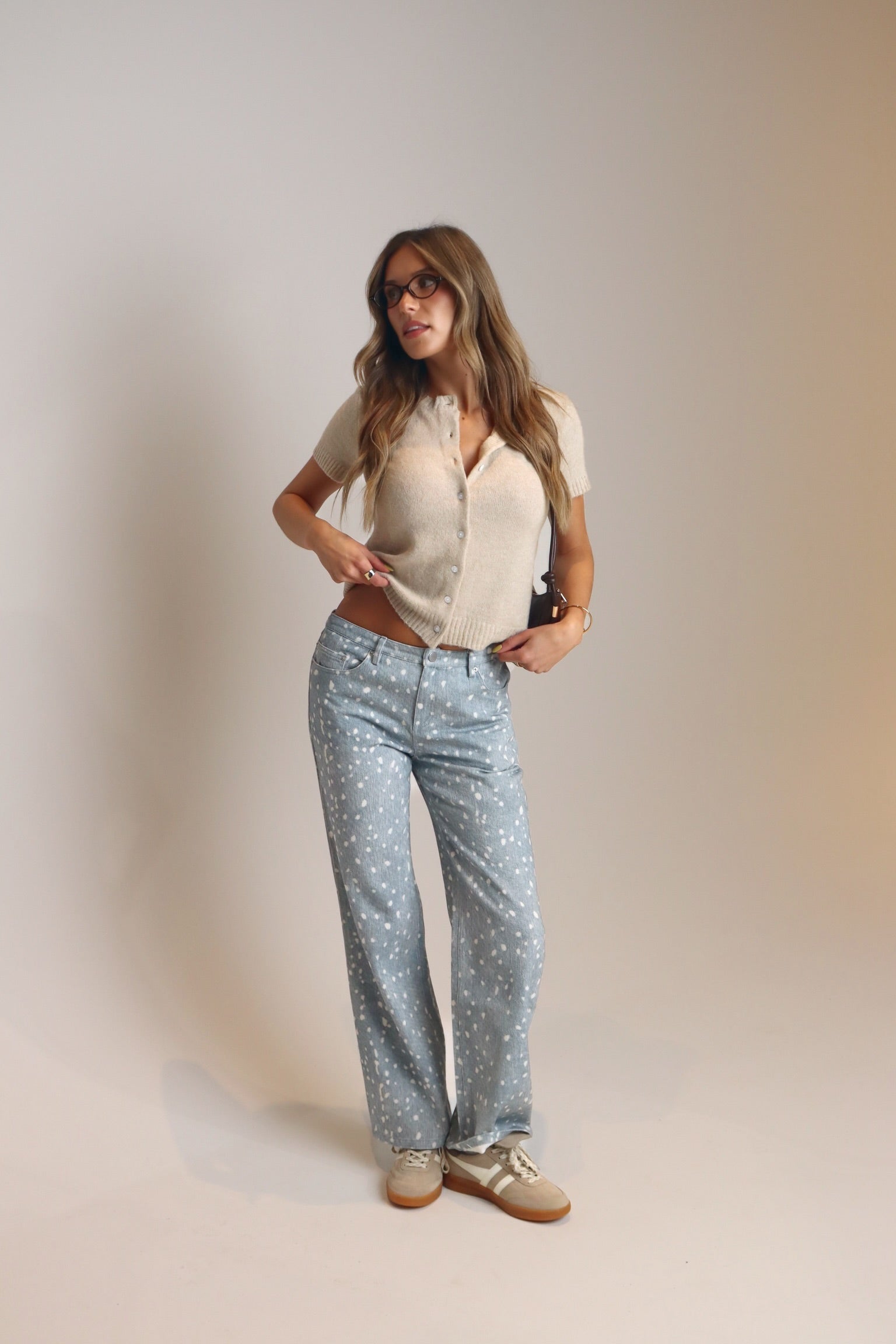 Frankee Straight Leg Printed Pant