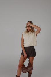 Cargo Envelope Skort in Charcoal