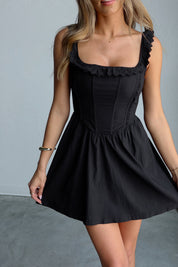 Briar Corset Mini Dress in Black