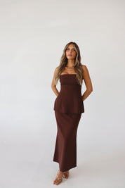 Campbell Peplum Maxi Dress