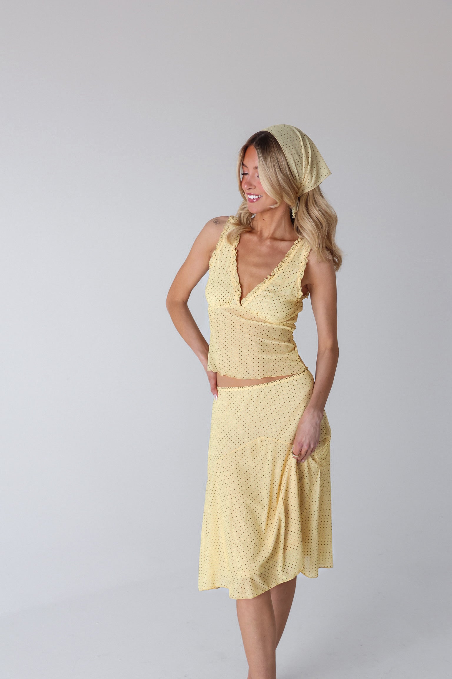 Bridgette Polka Dot Skirt Set