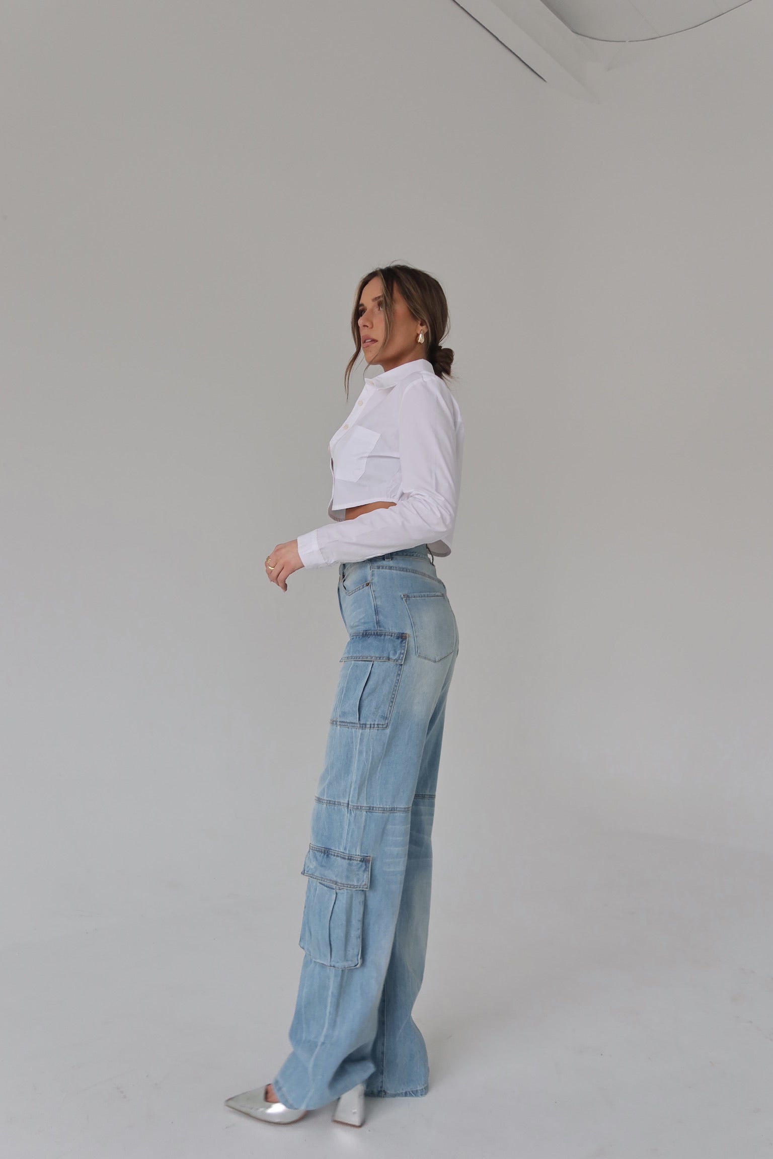 Trinity Denim Cargo Pants