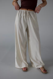Inez Drawstring Linen Pant