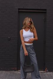 Brianna White Crop Top