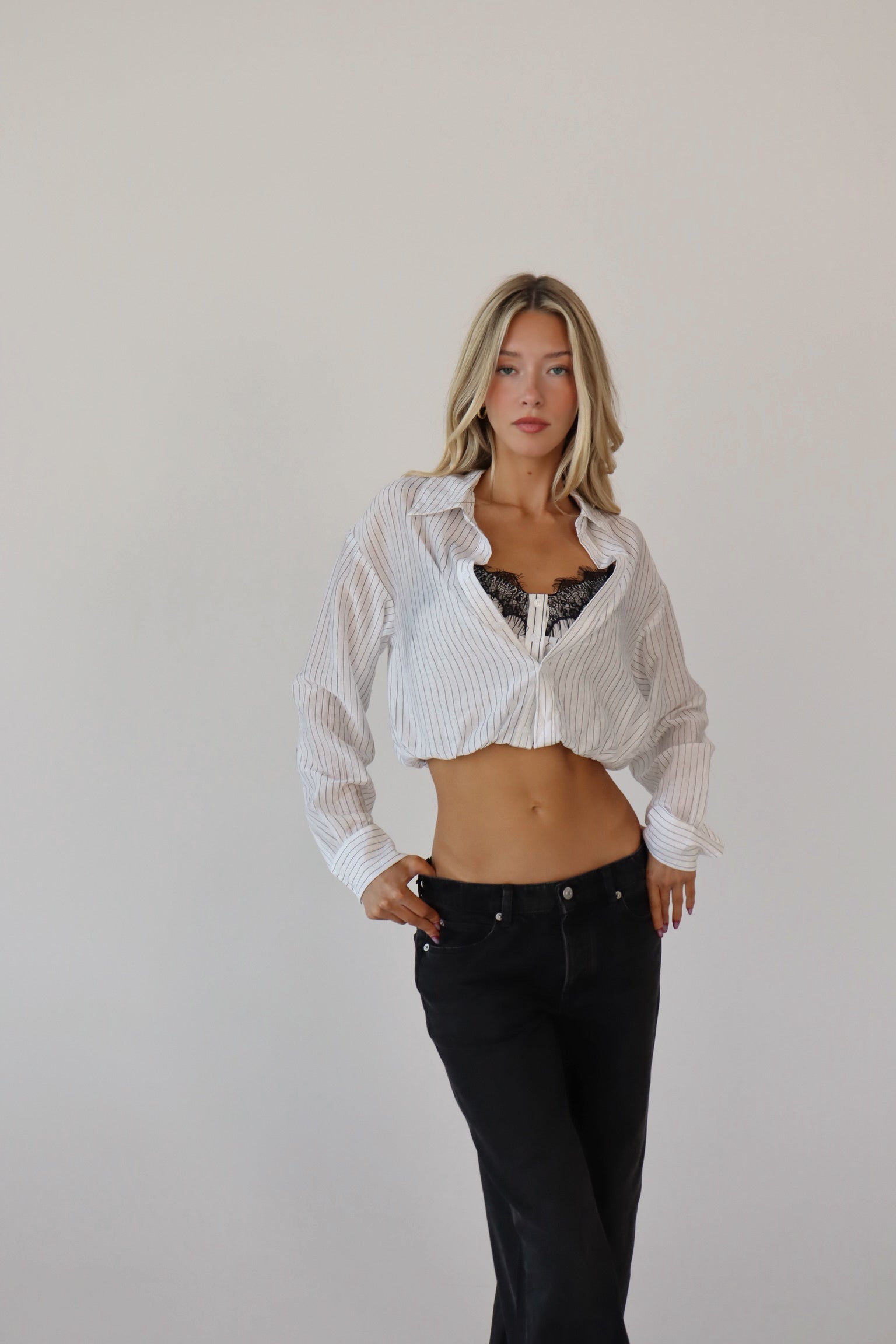 Tatum Layered Button Down Top