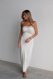 Jolie Contrast Knit Maxi Dress