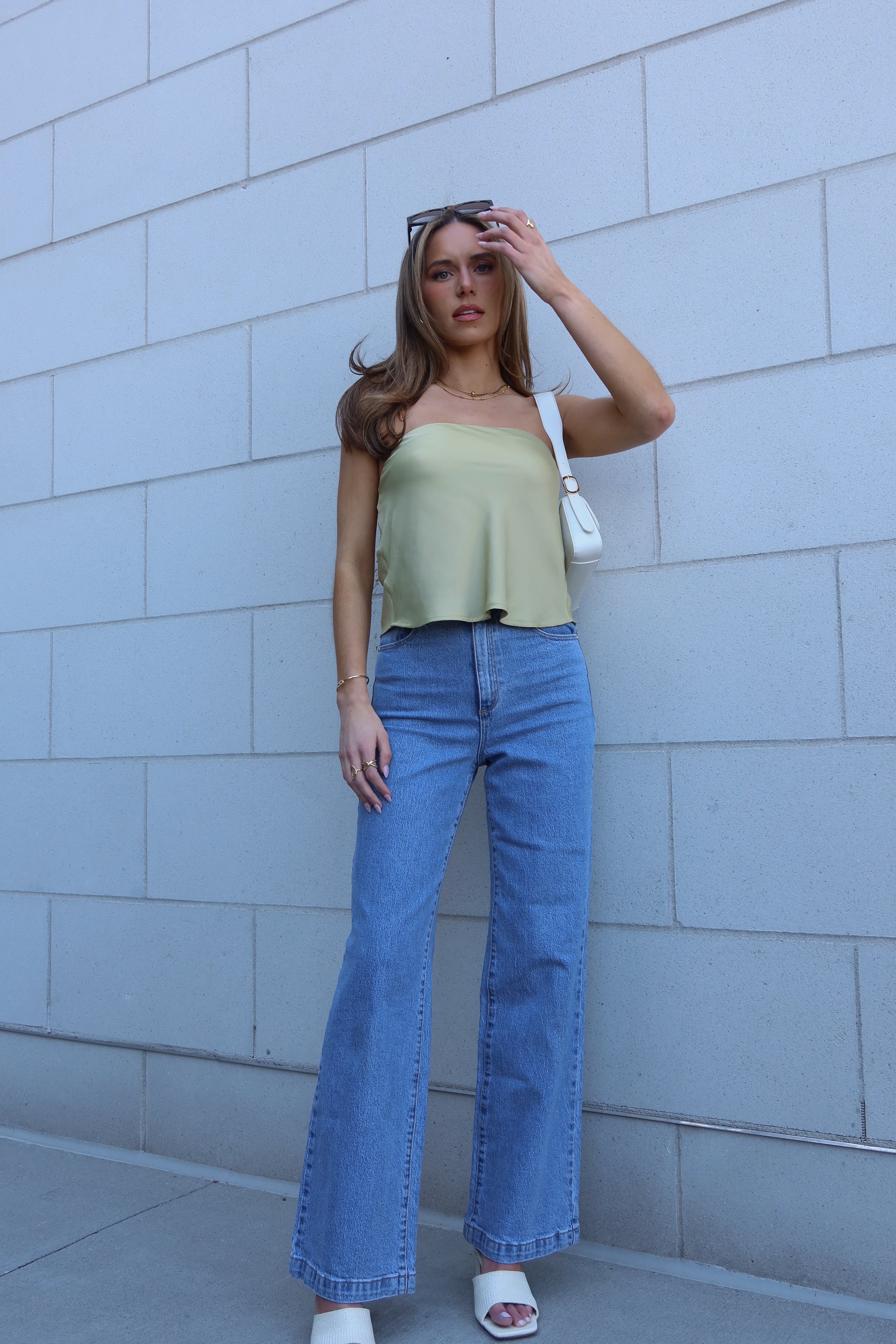 Sadie Satin Tube Top