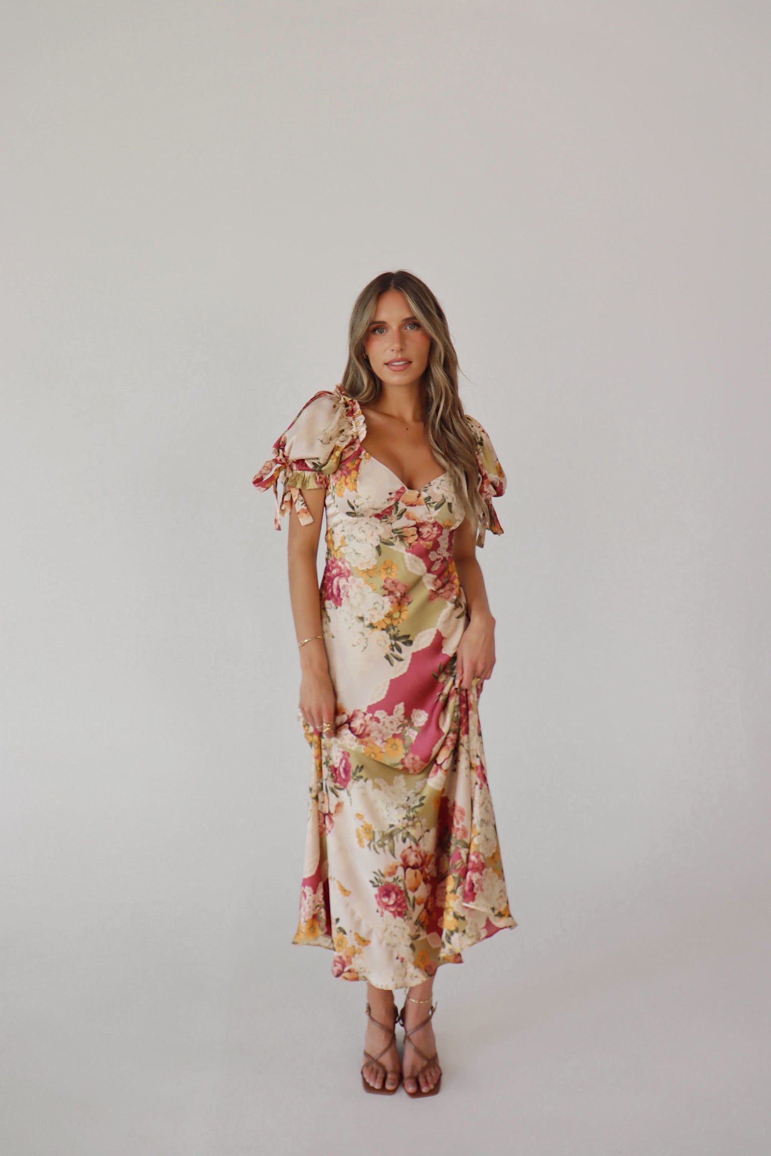 Paloma Patchwork Floral Maxi Dress