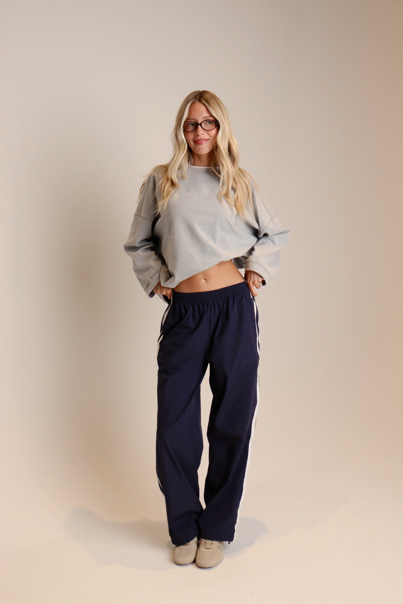 Blake Contrast Long Sleeve Top