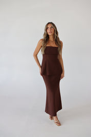 Campbell Peplum Maxi Dress