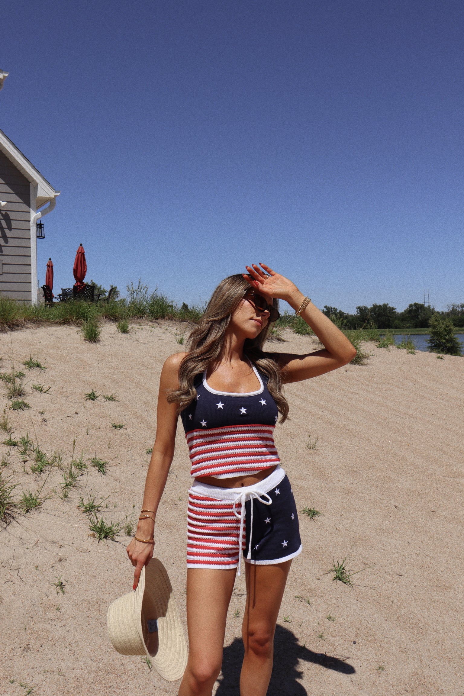 All American Knit Halter Top