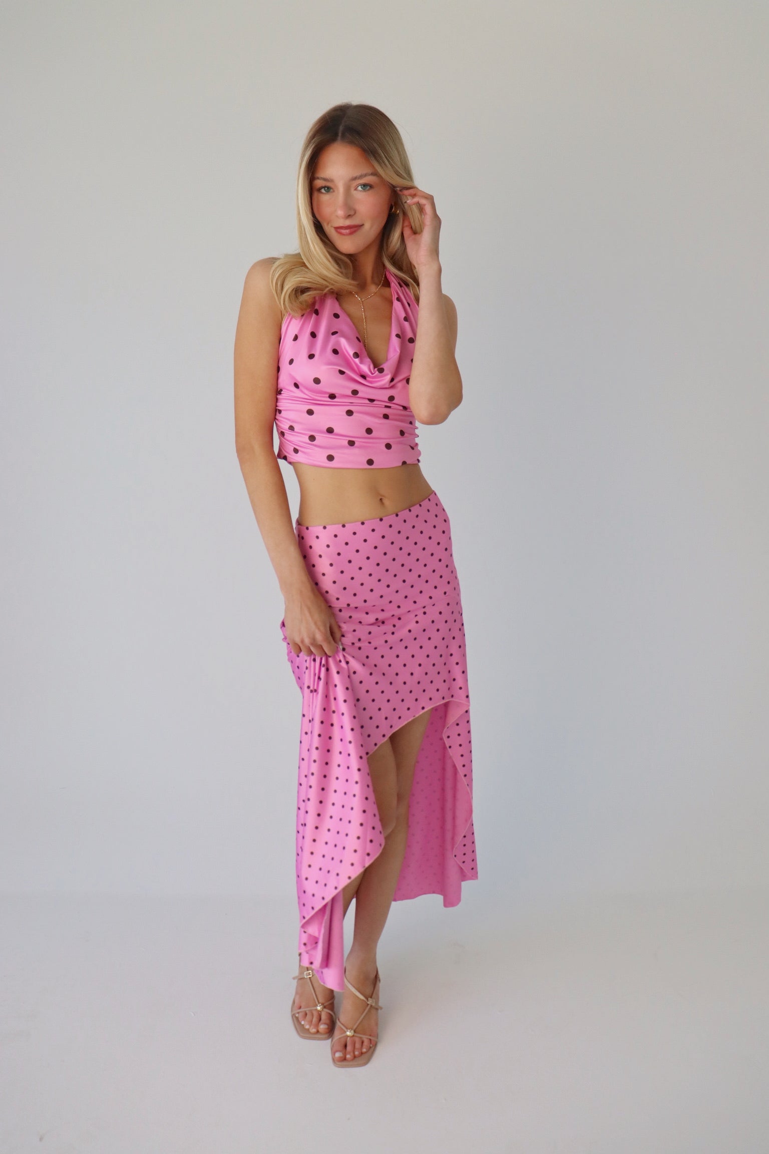 Melody Polka Dot Halter Top