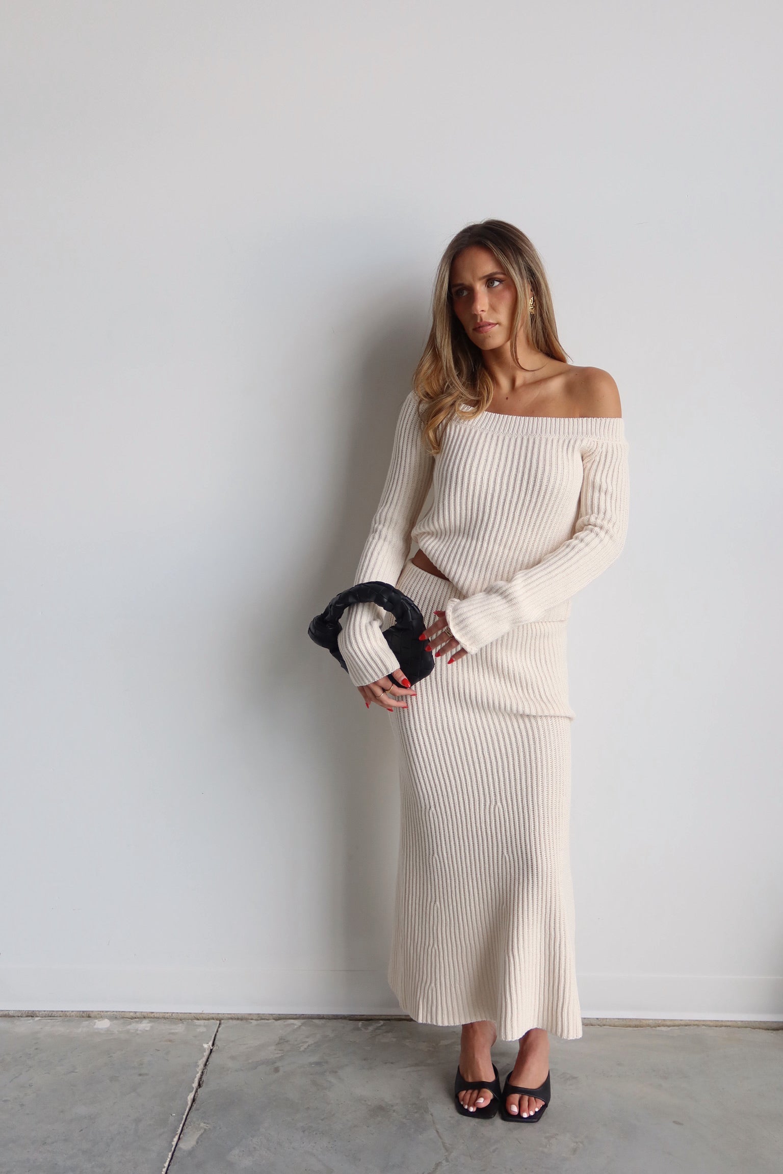 Kennedy Off Shoulder Knit Top