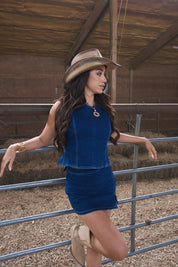 Rylee Denim Skirt Set