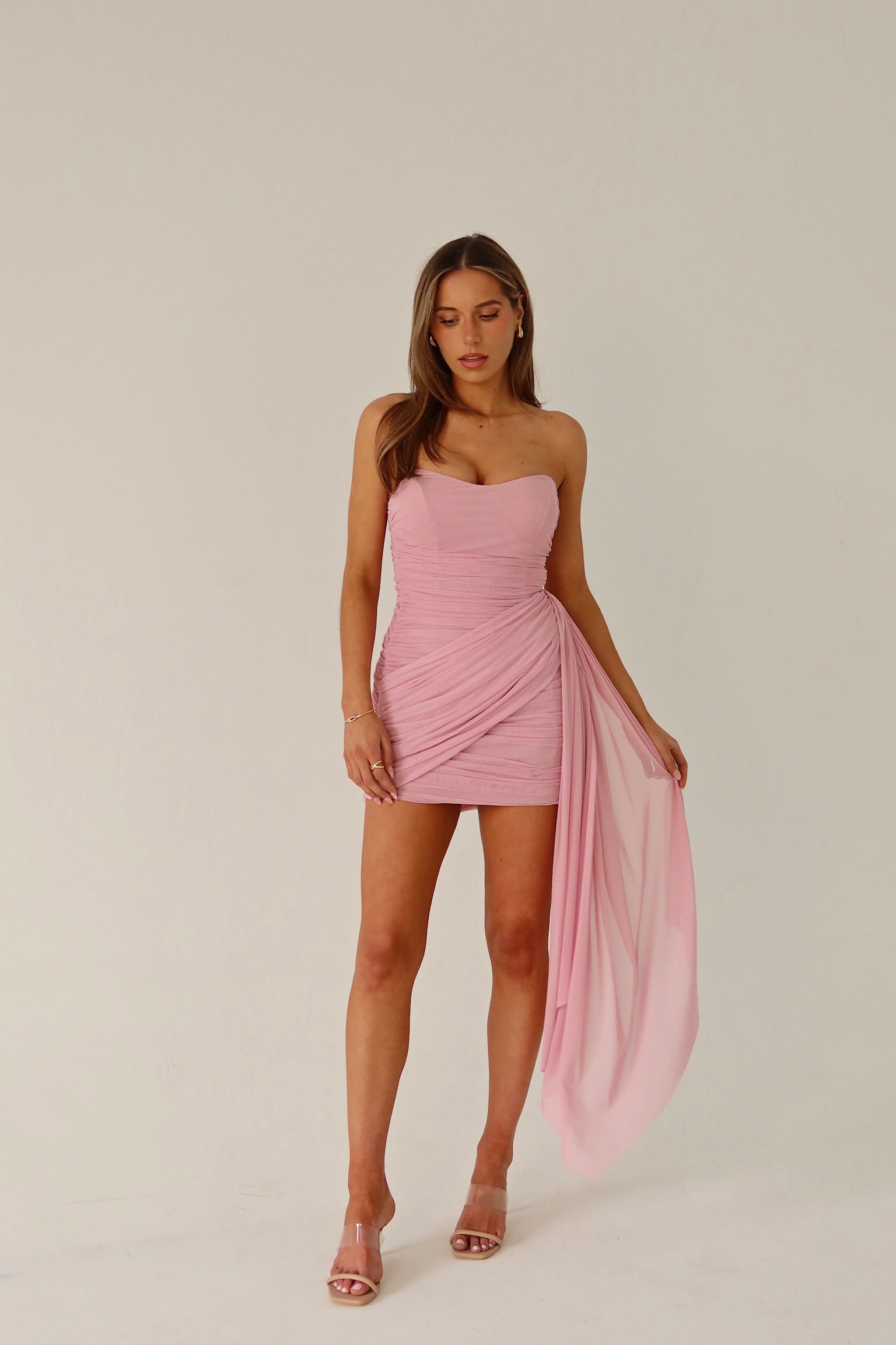 Katie May Draped Mini Dress – Madida Clothing Katie May Draped Mini Dress – Madida Clothing