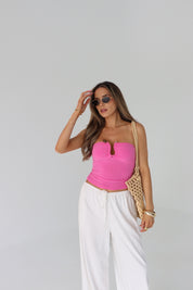 Naomi Gathered Tube Top