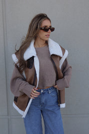 Zander Oversized Sherpa Vest