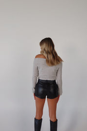 Sideline Status Leather Shorts