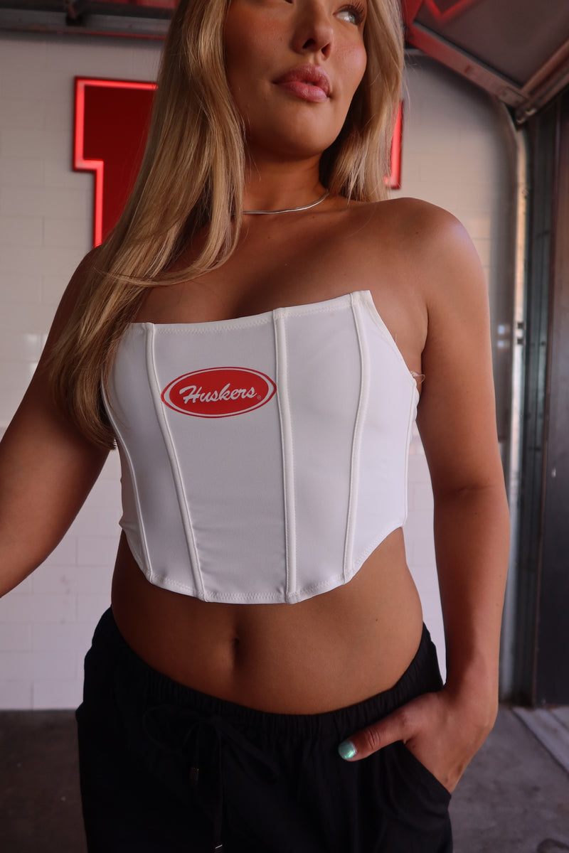 Huskers Strapless Corset