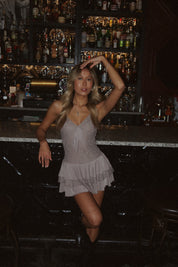 Amberlyn Lace Ruffled Romper