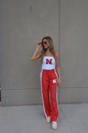 Nebraska Track Pants In Red