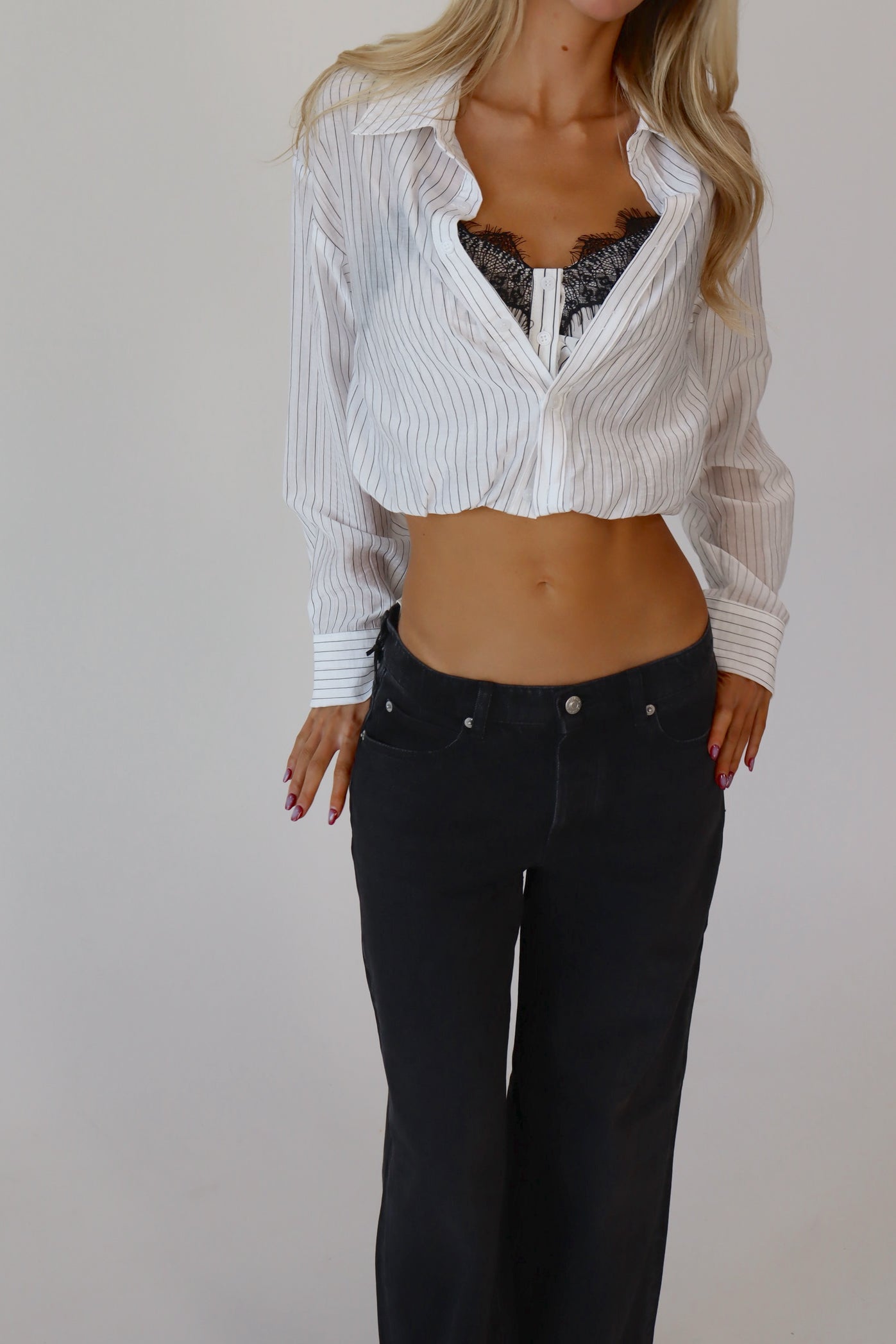 Tatum Layered Button Down Top