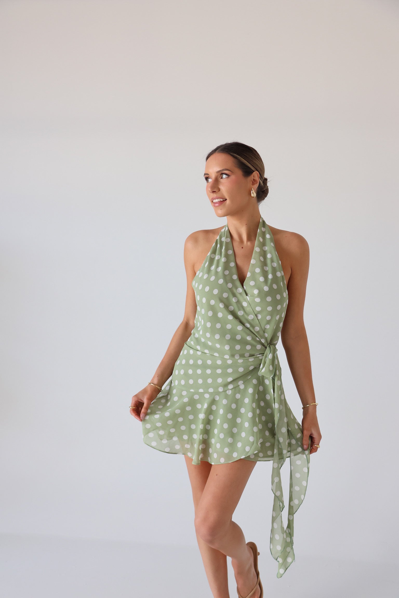 Lottie Polka Dot Mini Dress