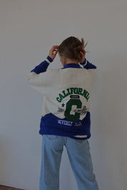 California Oversized Varsity Cardigan