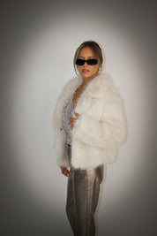 Snowfall Ivory Faux Fur Coat