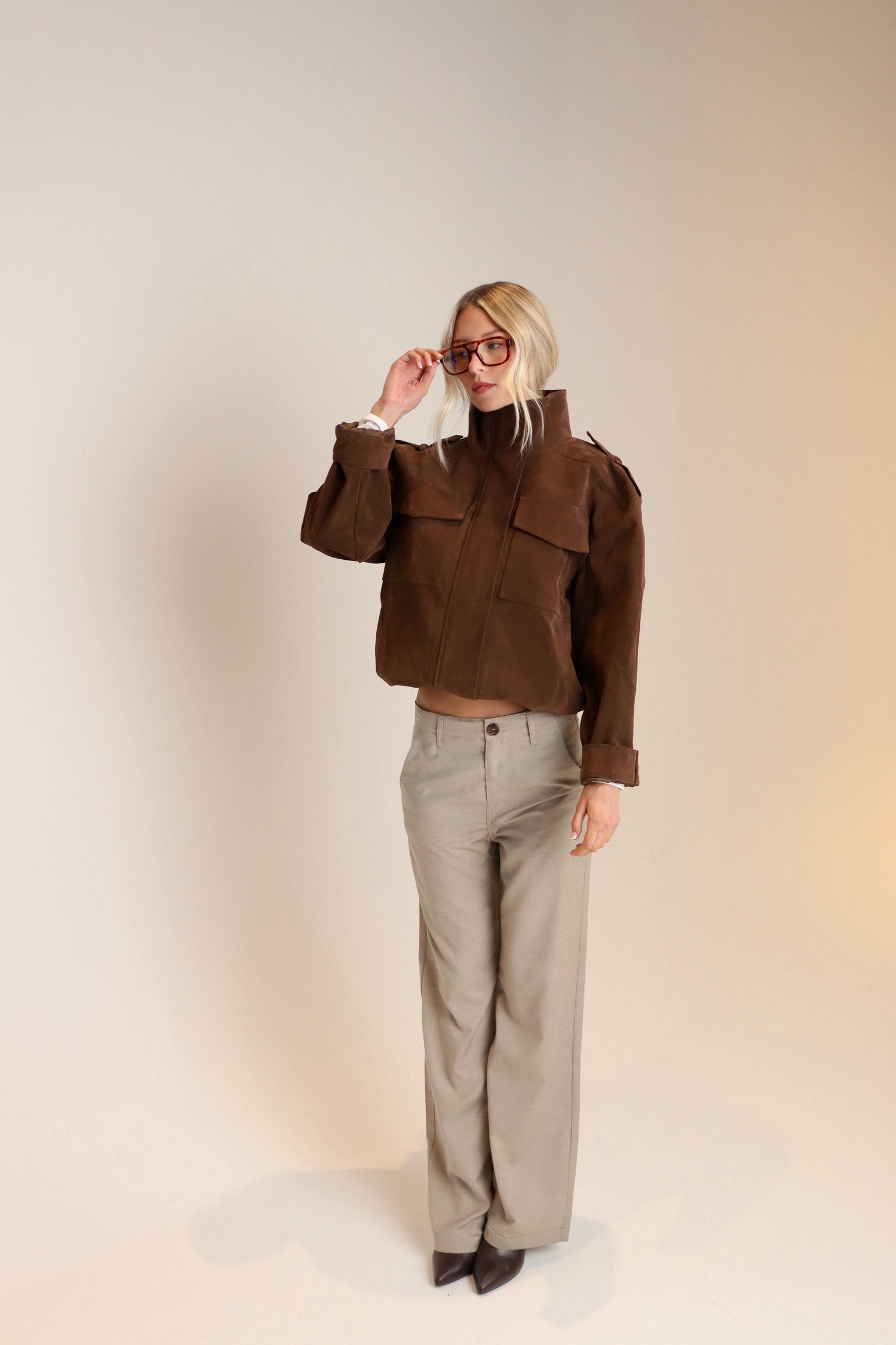 Jalynn Khaki Trousers