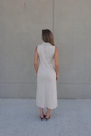 Maeva Turtleneck Sleeveless Maxi Dress