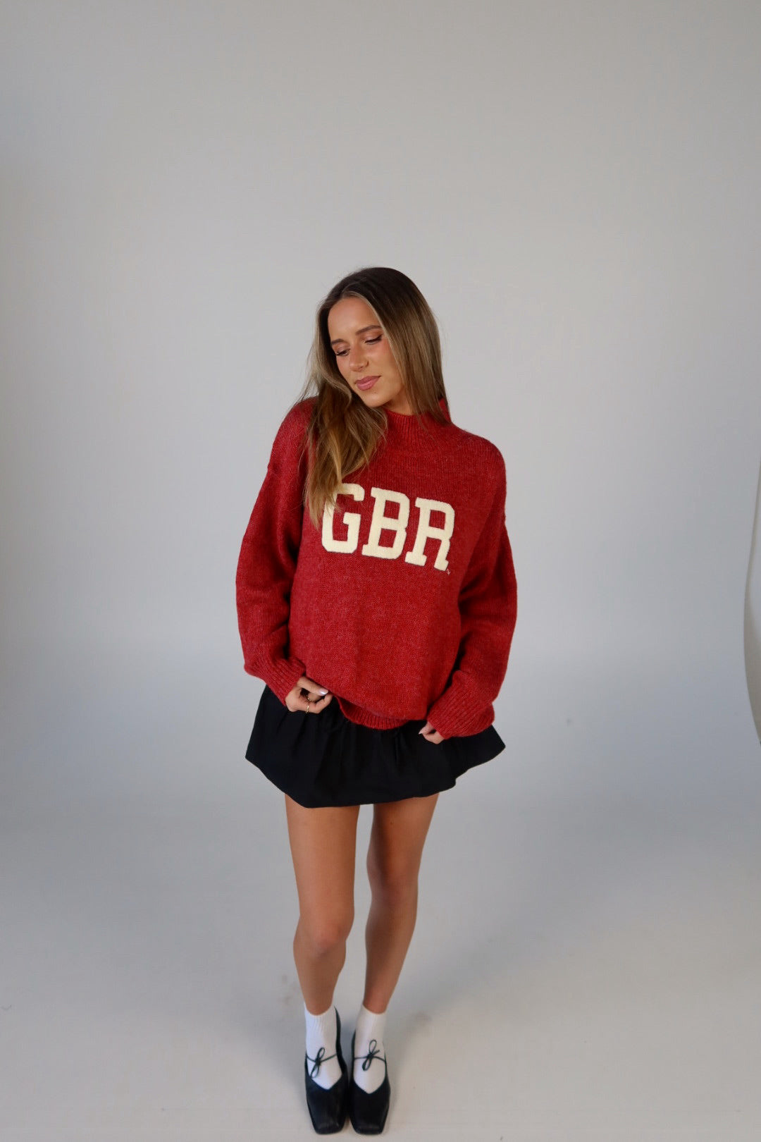 Nebraska Varsity Sweater In Red