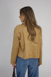 Bobi Suede Cropped Jacket