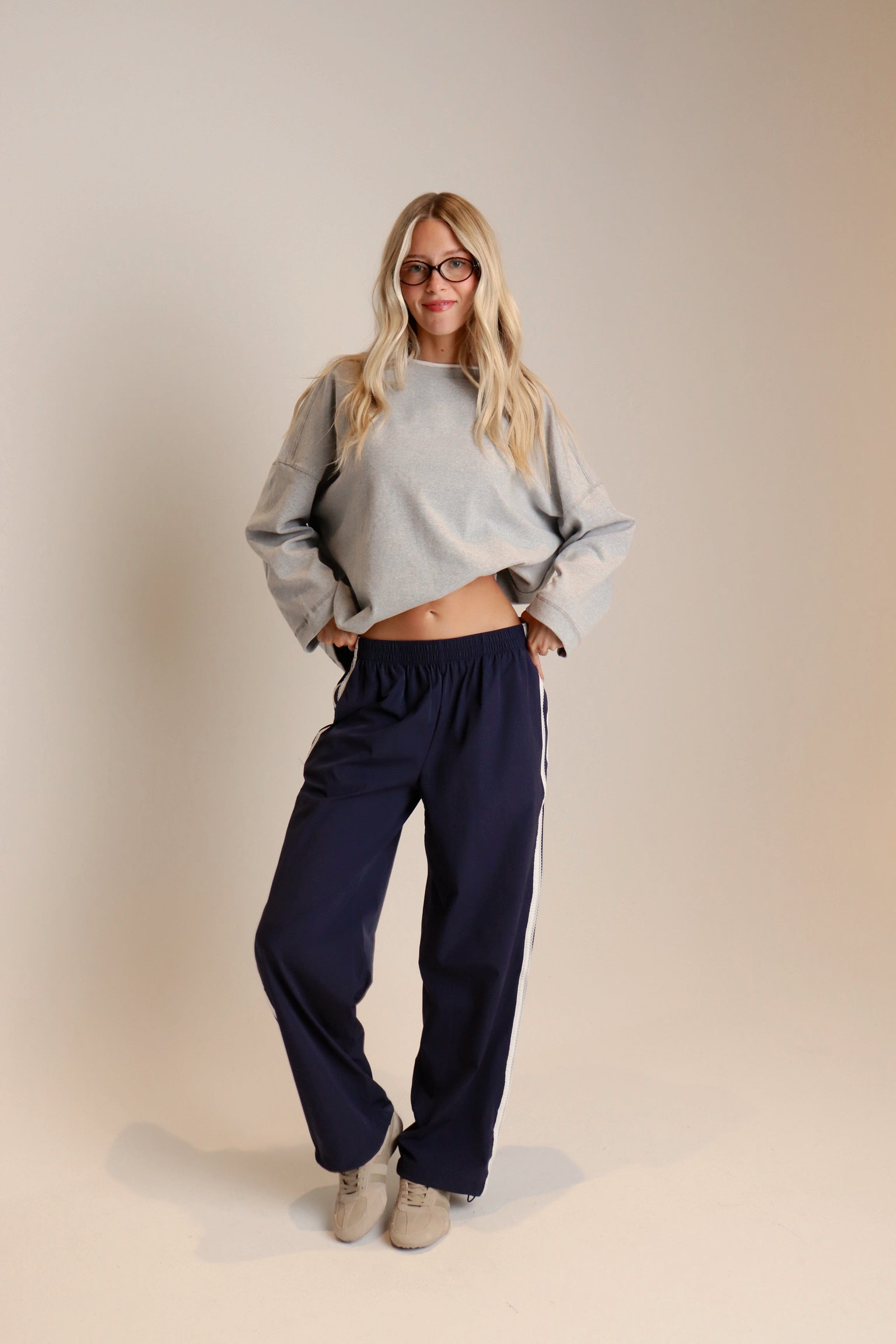 Blake Contrast Long Sleeve Top