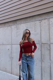 Brynn Mesh Off Shoulder Top