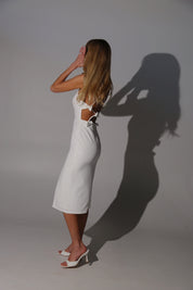 Elena Bow Back Midi Dress