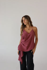 Lilah Suede Halter Top