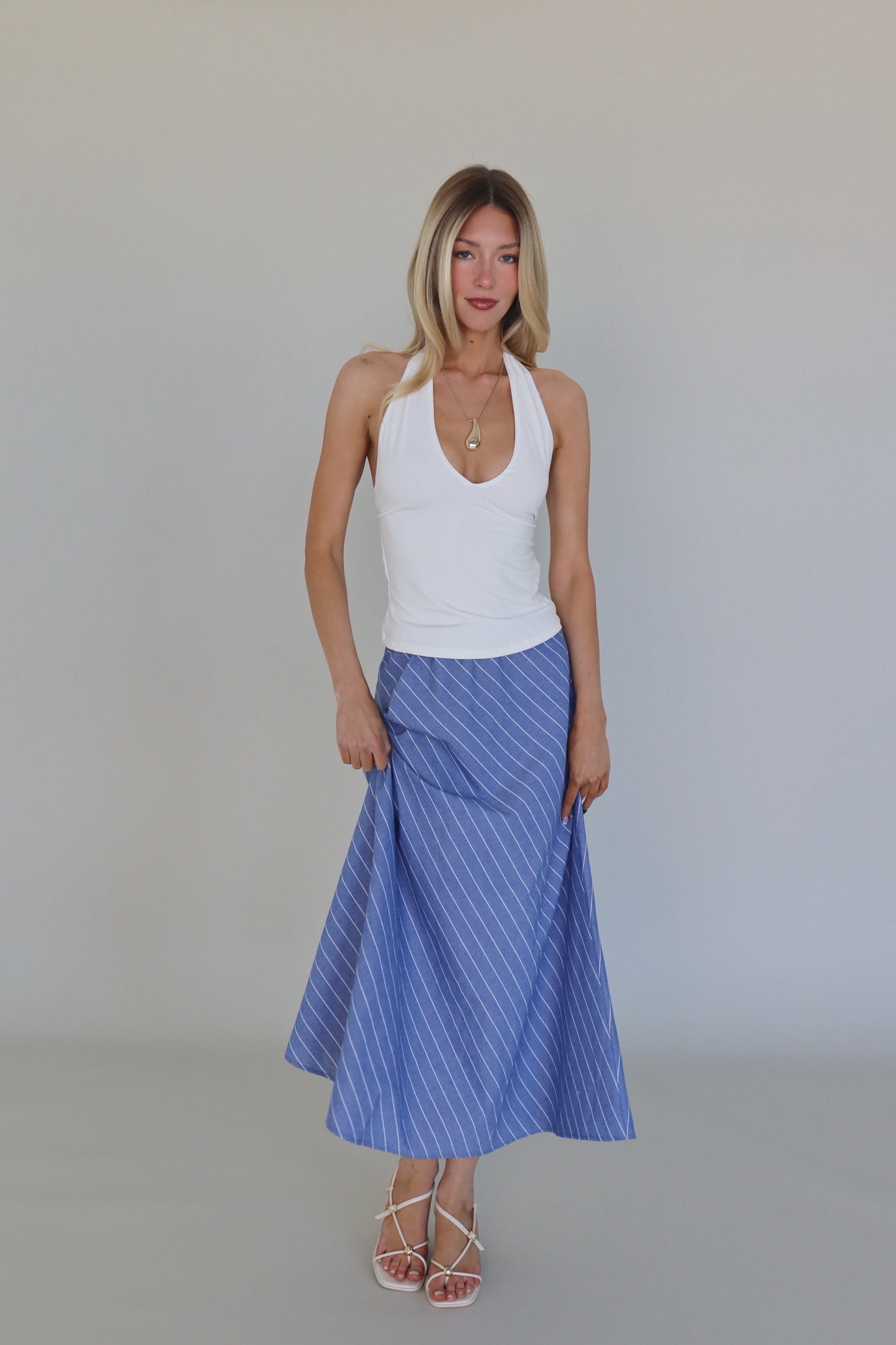 Willa White Halter Top