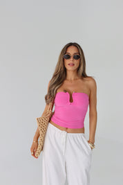 Naomi Gathered Tube Top