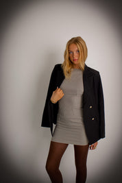 Vivien Houndstooth Mini Dress