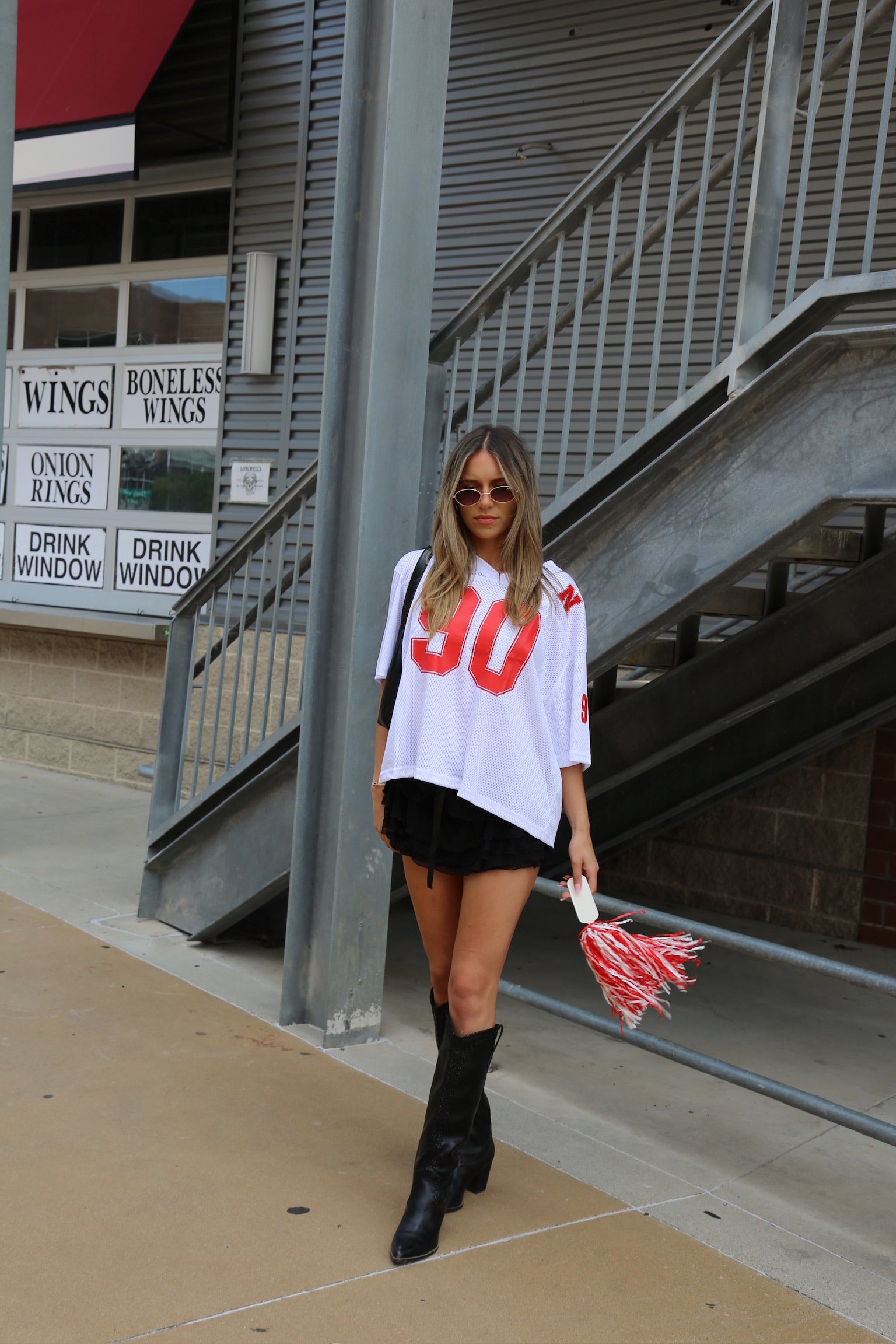 Nebraska Boyfriend Jersey In White