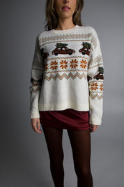 Frosted Pines Crewneck Sweater