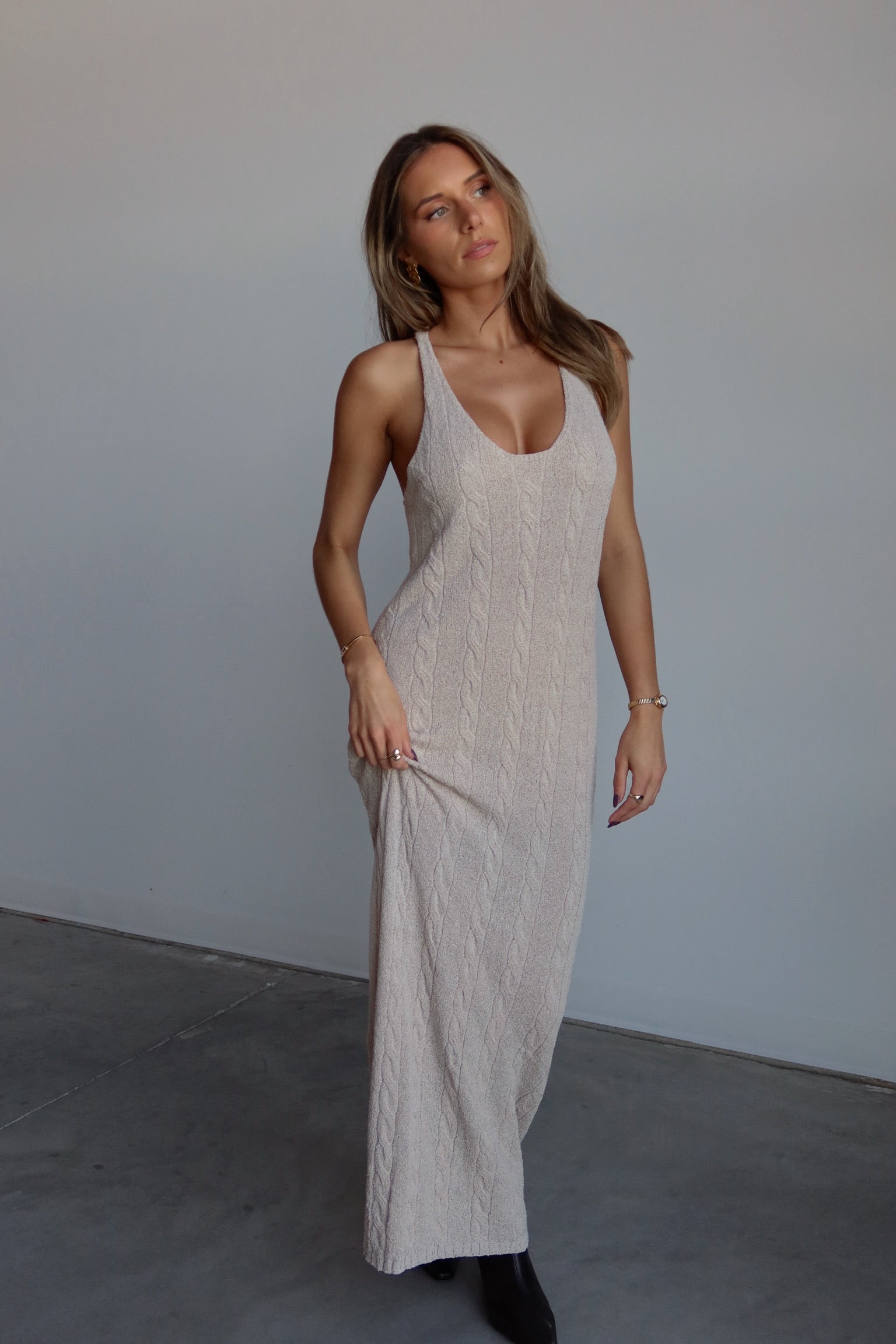 Lane Maxi Dress in Oat