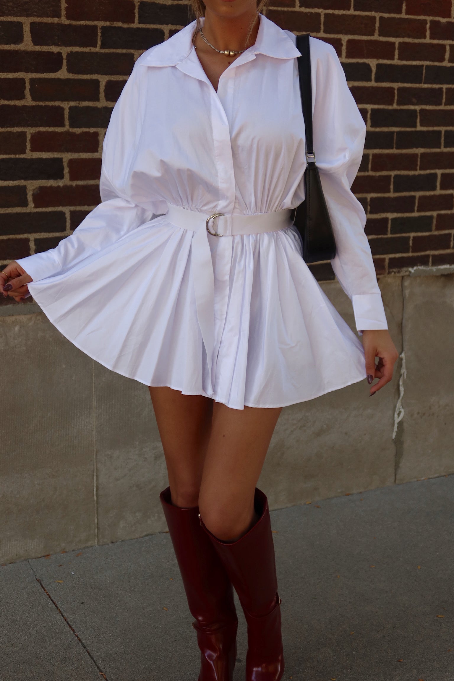 Kylee Belted Micro Mini Dress