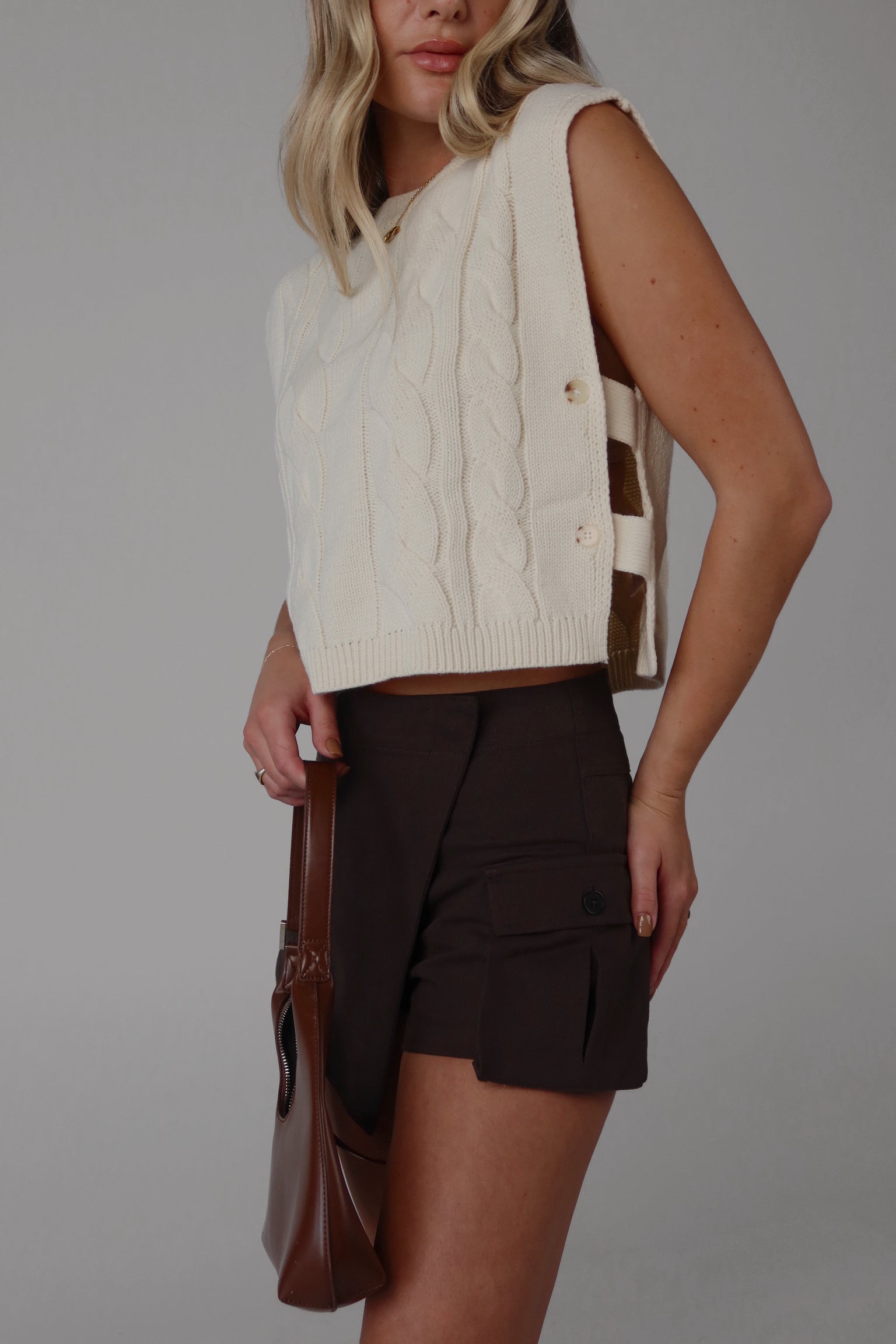 Savannah Sleeveless Knit Sweater