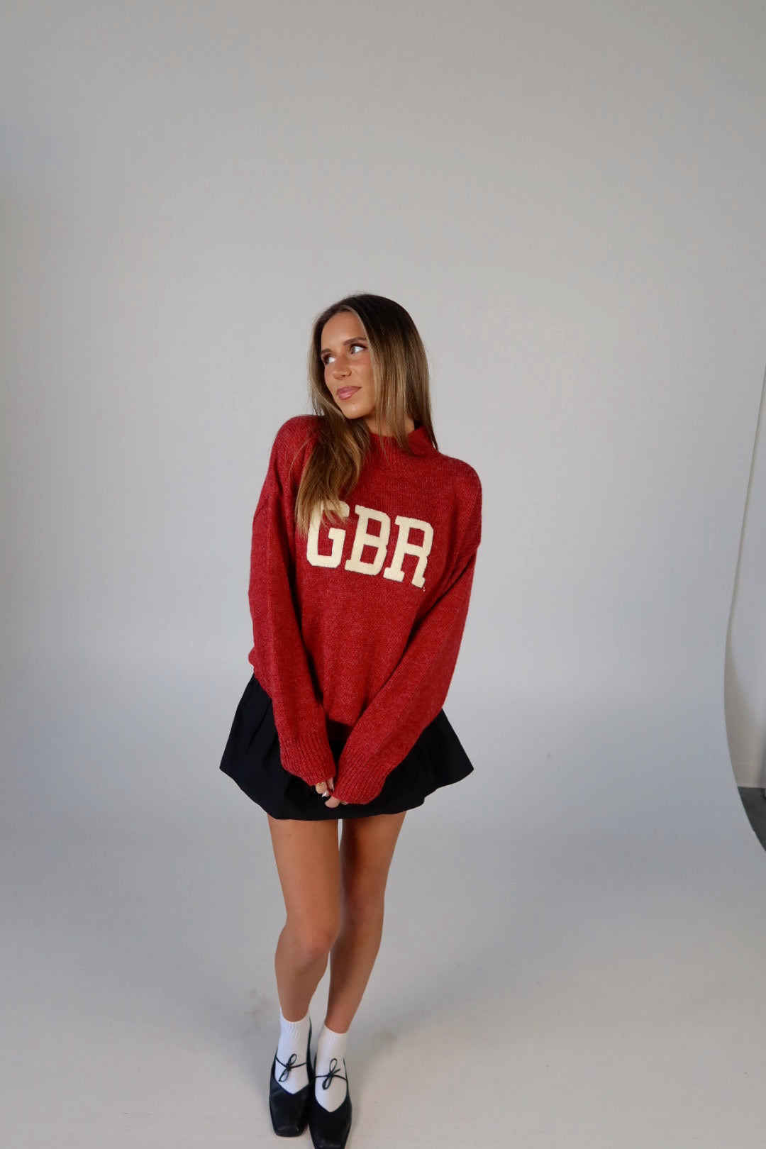 Nebraska Varsity Sweater In Red