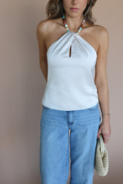Aleah Embellished Halter Top