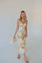 Paloma Printed Linen Midi Dress