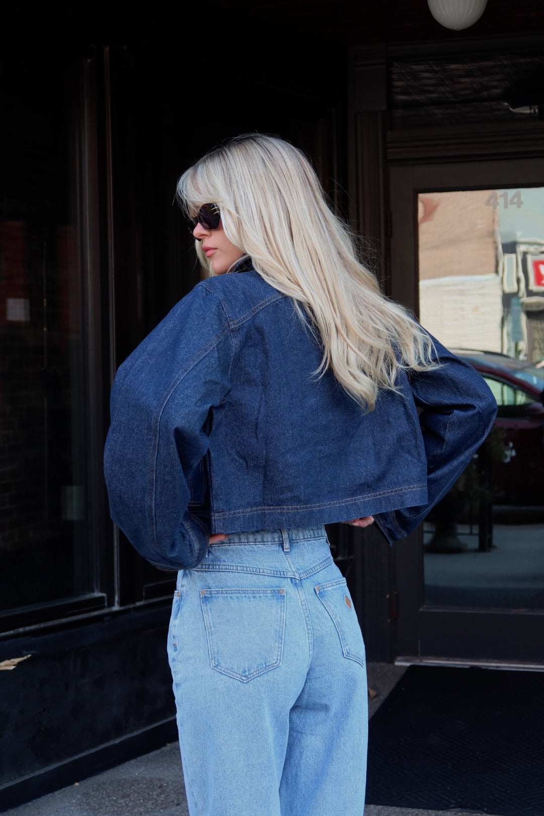 Luxe Stitch Detail Denim Jacket